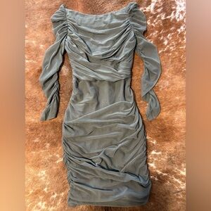 Jessica Simpson Long Sleeve Gray Dress